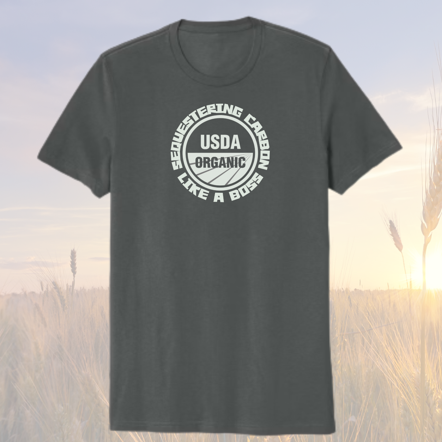 Organic AF “Boss” Shirt - Terrain Gray. 100% organic cotton.