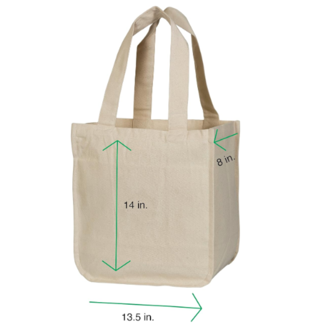 Organic AF ‘Rubi’ 100% Organic Cotton Canvas Tote Bag, Large, Reusable