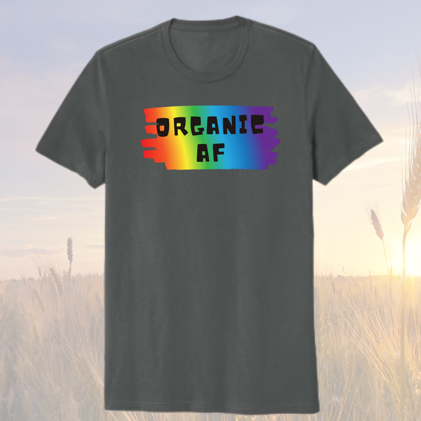 Organic AF “Full Spectrum” Shirt - Terrain Gray.  100% organic cotton.
