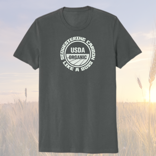 Organic AF “Boss” Shirt - Terrain Gray.  100% organic cotton.